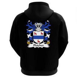 ScotsTee Shop Welsh Fletcher (of Treborth, Caernarfonshire) Coat Of Arms Family Crest Welsh Hoodie Classic