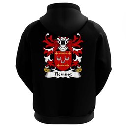 ScotsTee Shop Welsh Fleming (of Flimston, Glamorgan) Coat Of Arms Family Crest Welsh Hoodie Classic