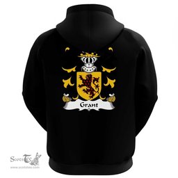 ScotsTee Shop Welsh Grant (of Llwyn-y-grant, Glamorgan) Coat Of Arms Family Crest Welsh Hoodie Classic