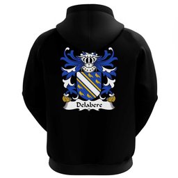 ScotsTee Shop Welsh Delabere (of Kinnersley and Tibberton, Herefordshire) Coat Of Arms Family Crest Welsh Hoodie Classic