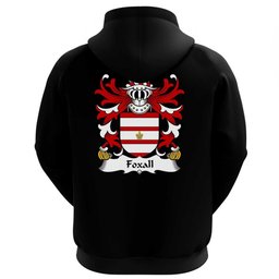 ScotsTee Shop Welsh Foxall (of Foxall, Denbighshire) Coat Of Arms Family Crest Welsh Hoodie Classic