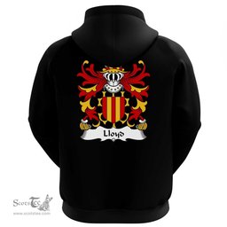 ScotsTee Shop Welsh Lloyd (of Bodiris, Denbighshire) Coat Of Arms Family Crest Welsh Hoodie Classic