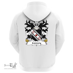ScotsTee Shop Welsh Conwy (of Bodrhyddan, Flint) Coat Of Arms Family Crest Welsh Hoodie Classic