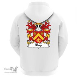 ScotsTee Shop Welsh Rhys (AP MAREDUDD AB OWAIN) Coat Of Arms Family Crest Welsh Hoodie Classic