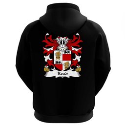 ScotsTee Shop Welsh Read (of Roche, Laugharne, Carmanthenshire) Coat Of Arms Family Crest Welsh Hoodie Classic