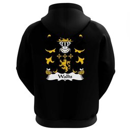 ScotsTee Shop Welsh Wallis (or Welsh, of Llan-wern, Monmouthshire) Coat Of Arms Family Crest Welsh Hoodie Classic
