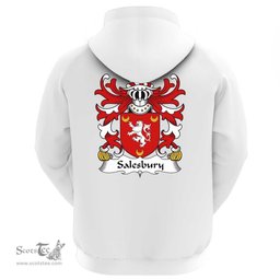 ScotsTee Shop Welsh Salesbury (of Lleweni, Denbighshire) Coat Of Arms Family Crest Welsh Hoodie Classic