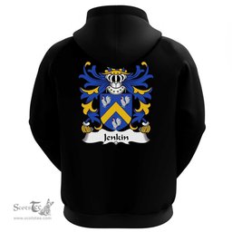 ScotsTee Shop Welsh Jenkin (AP DAFYDD or JENKIN FYCHAN) Coat Of Arms Family Crest Welsh Hoodie Classic