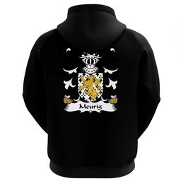 ScotsTee Shop Welsh Meurig (King of Gwent) Coat Of Arms Family Crest Welsh Hoodie Classic