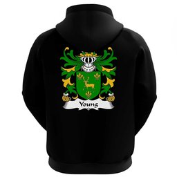 ScotsTee Shop Welsh Young (of Tredrysi, Pembrokeshire) Coat Of Arms Family Crest Welsh Hoodie Classic
