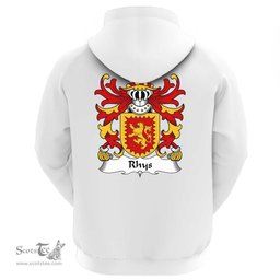 ScotsTee Shop Welsh Rhys (AP TEWDWR MAWR) Coat Of Arms Family Crest Welsh Hoodie Classic