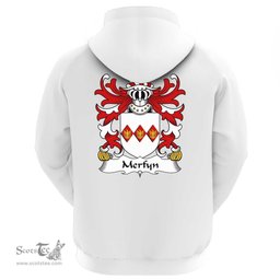 ScotsTee Shop Welsh Merfyn (FRYCH, King of Gwynedd ) Coat Of Arms Family Crest Welsh Hoodie Classic