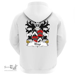 ScotsTee Shop Welsh Rhys (AB EINION SAIS) Coat Of Arms Family Crest Welsh Hoodie Classic