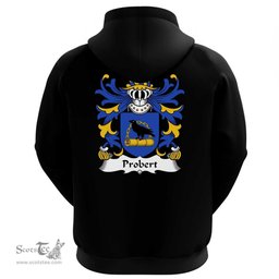 ScotsTee Shop Welsh Probert (of Pant-glas, Tryleg, Monmouthshire) Coat Of Arms Family Crest Welsh Hoodie Classic