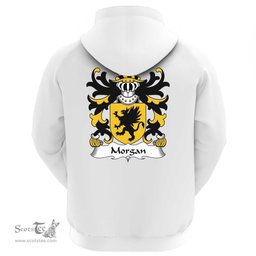 ScotsTee Shop Welsh Morgan (AP LLYWELYN, of Tredegar, Monmouthsire) Coat Of Arms Family Crest Welsh Hoodie Classic