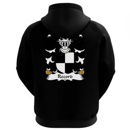 ScotsTee Shop Welsh Record (of Tenby, Pembrokeshire) Coat Of Arms Family Crest Welsh Hoodie Classic