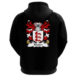 ScotsTee Shop Welsh Rhodri (MAWR AP MERFYN FRYCH) Coat Of Arms Family Crest Welsh Hoodie Classic