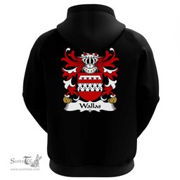 ScotsTee Shop Welsh Wallas (or Wallace, of Glamorgan) Coat Of Arms Family Crest Welsh Hoodie Classic