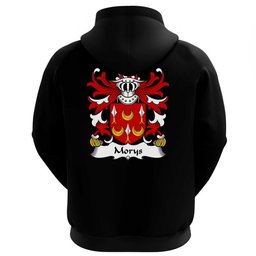 ScotsTee Shop Welsh Morys (AP DAFYDD AB IEUAN) Coat Of Arms Family Crest Welsh Hoodie Classic