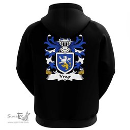 ScotsTee Shop Welsh Ynyr (AP CADFARCH) Coat Of Arms Family Crest Welsh Hoodie Classic