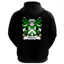 ScotsTee Shop Welsh Rhidrid (FLAIDD-of Penllyn, Merionethshire) Coat Of Arms Family Crest Welsh Hoodie Classic