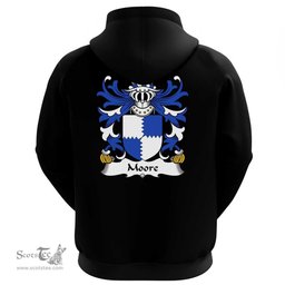 ScotsTee Shop Welsh Moore (lords of Crick, Monmouthshire) Coat Of Arms Family Crest Welsh Hoodie Classic