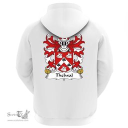 ScotsTee Shop Welsh Thelwal (of Plas-y-ward, Denbighshire) Coat Of Arms Family Crest Welsh Hoodie Classic
