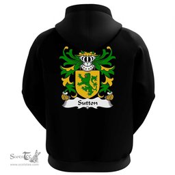 ScotsTee Shop Welsh Sutton (of Haverfordwest, Pembrokeshire) Coat Of Arms Family Crest Welsh Hoodie Classic