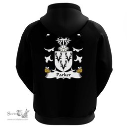 ScotsTee Shop Welsh Parker (of Llanllywed, Monmouthshire) Coat Of Arms Family Crest Welsh Hoodie Classic