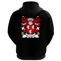 ScotsTee Shop Welsh Newport (Quartered by Lloyd of Foxall) Coat Of Arms Family Crest Welsh Hoodie Classic