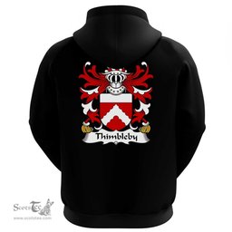 ScotsTee Shop Welsh Thimbleby (of Harlech, Caernarfonshire) Coat Of Arms Family Crest Welsh Hoodie Classic