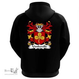 ScotsTee Shop Welsh Umfreville (of Pen-Marc, Glamorganshire) Coat Of Arms Family Crest Welsh Hoodie Classic