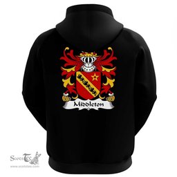 ScotsTee Shop Welsh Middleton (Daughter m. Rhirid ap Dafydd) Coat Of Arms Family Crest Welsh Hoodie Classic