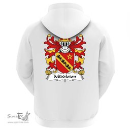 ScotsTee Shop Welsh Middleton (Daughter m. Rhirid ap Dafydd) Coat Of Arms Family Crest Welsh Hoodie Classic
