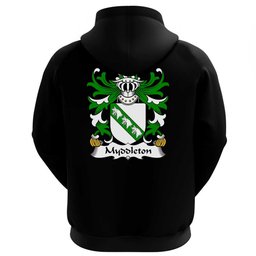 ScotsTee Shop Welsh Myddleton (of Gwenynog, Denbighshire) Coat Of Arms Family Crest Welsh Hoodie Classic