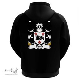 ScotsTee Shop Welsh Pugh (of Mathafarn, Llanwrin, Montgomeryshire) Coat Of Arms Family Crest Welsh Hoodie Classic