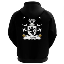 ScotsTee Shop Welsh Thorne (of Shelvock, Shropshire) Coat Of Arms Family Crest Welsh Hoodie Classic