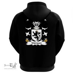 ScotsTee Shop Welsh Morgan (Arxton, Hereford, formerly of Llanddewi) Coat Of Arms Family Crest Welsh Hoodie Classic