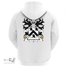 ScotsTee Shop Welsh Ravenscroft (of Bretton, Hawarden, Flint) Coat Of Arms Family Crest Welsh Hoodie Classic