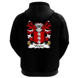 ScotsTee Shop Welsh Wynn (Dyffryn Melai, Denbighshire) Coat Of Arms Family Crest Welsh Hoodie Classic