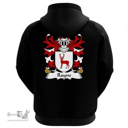 ScotsTee Shop Welsh Rayne (of Brocastell, Glamorgan) Coat Of Arms Family Crest Welsh Hoodie Classic