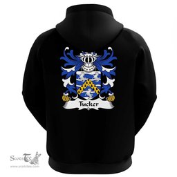 ScotsTee Shop Welsh Tucker (of Sealyham, Pembrokeshire) Coat Of Arms Family Crest Welsh Hoodie Classic