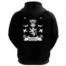 ScotsTee Shop Welsh Mathew (of Llandaff, Glamorganshire) Coat Of Arms Family Crest Welsh Hoodie Classic