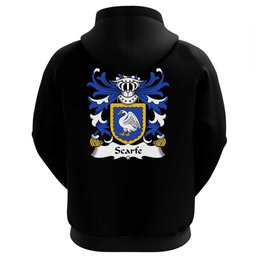 ScotsTee Shop Welsh Scarfe (of Lamphey, Pembrokeshire) Coat Of Arms Family Crest Welsh Hoodie Classic