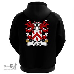 ScotsTee Shop Welsh Woods (of Tal-y-llyn, Anglesey) Coat Of Arms Family Crest Welsh Hoodie Classic