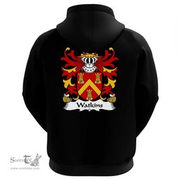 ScotsTee Shop Welsh Watkins (of Pembrokeshire) Coat Of Arms Family Crest Welsh Hoodie Classic