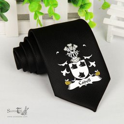 ScotsTee Shop Welsh Cadell King of Powys Coat of Arms Family Crest Welsh Neck Tie Black Tie