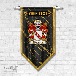ScotsTee Shop Welsh Fitzhenry of Pembrokeshire Coat of Arms Welsh Family Crest Welsh Gonfalon
