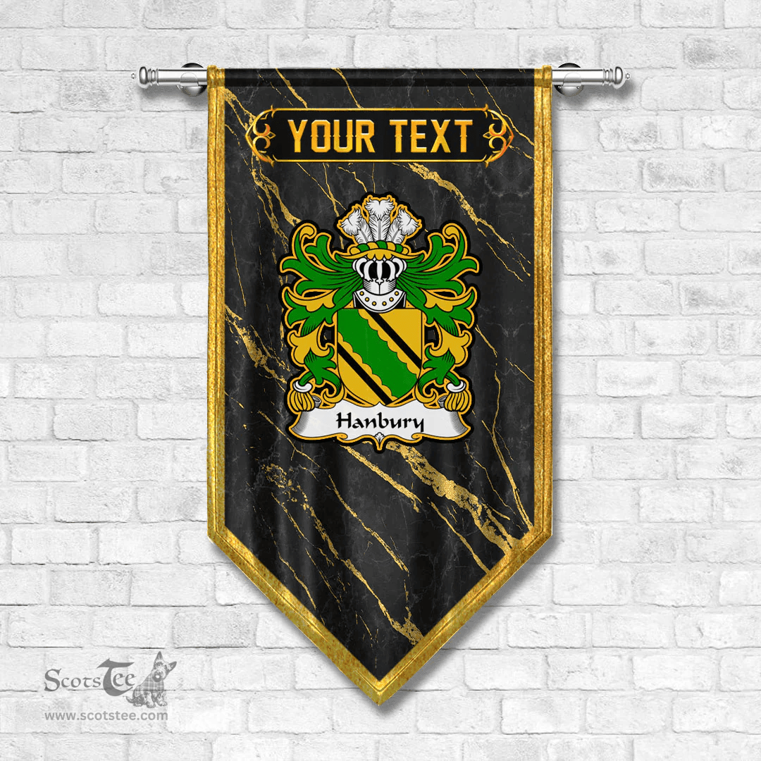 ScotsTee Shop Welsh Hanbury of Pontypool Monmouthshire Coat of Arms Welsh Family Crest Welsh Gonfalon