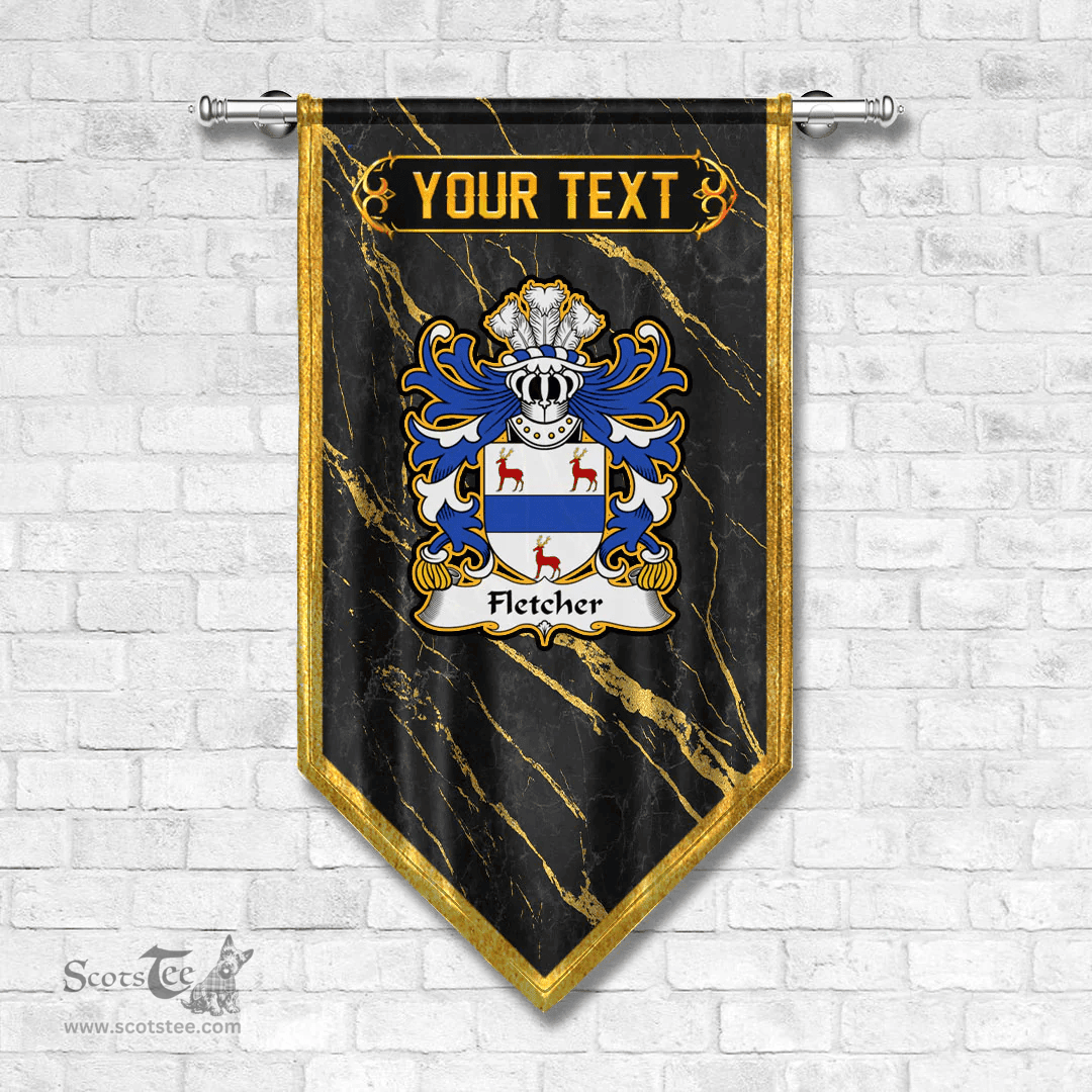 ScotsTee Shop Welsh Fletcher of Treborth Caernarfonshire Coat of Arms Welsh Family Crest Welsh Gonfalon